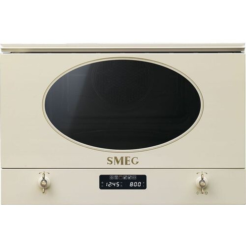 Микроволновая печь SMEG MP822PO, встраиваемая, 22л, 850Вт, кремовый