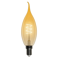 Лампа филаментная ФОТОН LED серия Декор BXS35-S 4Вт E14 2200К свеча на ветру