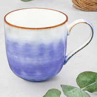 Кружка / чашка/ для чая, кофе, капучино 360 мл 13х9х9 см Elan Gallery Кантри, фиолетовая Elan gallery