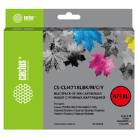 Картридж совместимый Cactus CS-CLI471XLBK/M/C/Y, многоцветный