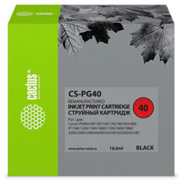 Картридж совместимый Cactus CS-PG40, черный