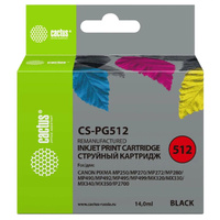 Картридж совместимый Cactus CS-PG512, черный