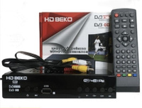 IP TV приставка DVB-T2/C Beko DVB-T777 Wi-Fi, дисплей, кнопки, металлический корпус