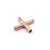 Латунный крест с никелированным покрытием, Соед.: муфтовый, D= 20