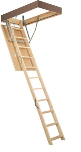 Складная деревянная чердачная лестница LWS Plus 70х130 см