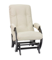 Кресло качалка-глайдер "Модель 68", к\з "бежевый", "венге"