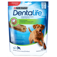 Лакомство Purina DentaLife Ларг для собак крупных пород 4 штук 142 г для со