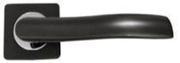 Ручка дверная раздельная TRODOS AL-02-077 GF/CP (графит/хром) L=117