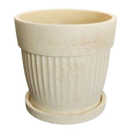 Горшок из шамотной керамики Лора №3 H: 40, D: 52, V: 60