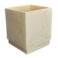 Горшок из шамотной керамики Куб №4 H: 37, D: 37x37, V: 50