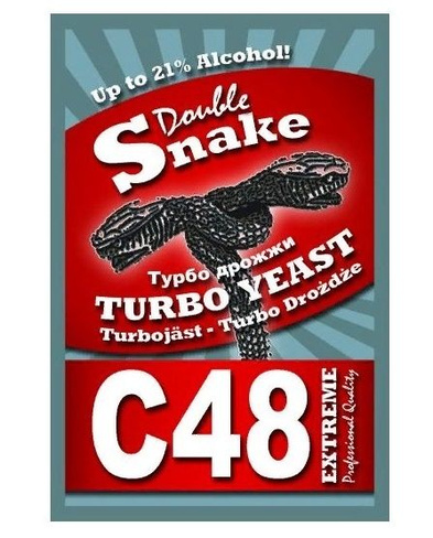 Турбо дрожжи DoubleSnake C48 Turbo, 130 г