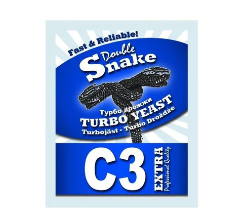 Турбо дрожжи DoubleSnake C3 EXTRA Turbo, 90 г