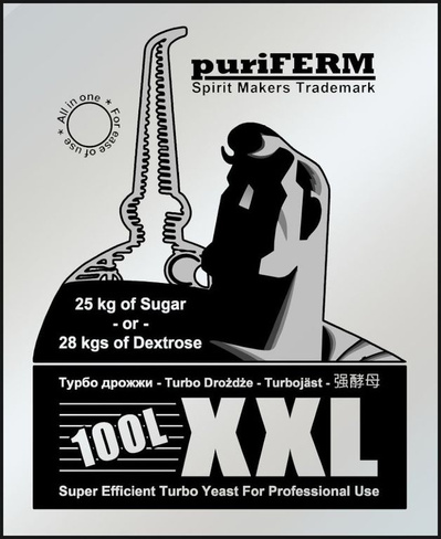 Турбо дрожжи PuriFERM XXL на 100 л, 350 г