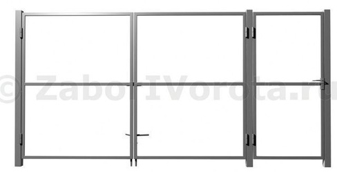 Комплект ворота+калитка 1,5x3 м