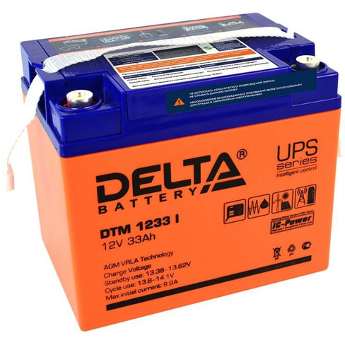 Аккумуляторная батарея Delta DTM 1233 I (12V / 33Ah)