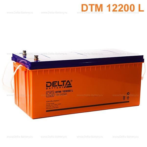 Аккумуляторная батарея Delta DTM 12200 L (12V/200Ah) 200Ач