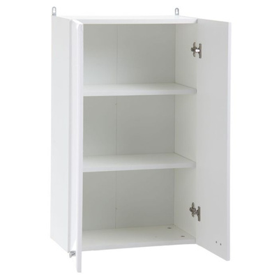 Белый шкаф с двумя дверцами