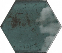 Керамическая плитка Ceramica Ribesalbes Hope Blue Hex Glossy PT03128 настенная 15x17,3 см