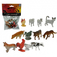 Игровой набор В мире животных Животные с фермы 12 штук, 5 см арт.Т50552 1Toy