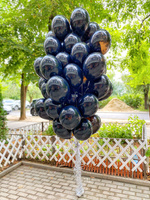 Гелиевые воздушные шары Черные