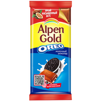 Шоколад Alpen Gold Oreo молочный, 90 г