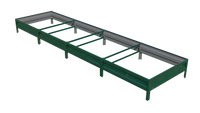 Удачная грядка длина 3.75 метра для теплиц ширина 0,5 метра высота 20 см