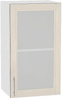 Шкаф верхний с 1-ой остекленной дверцей Сканди В 409 Cappuccino Softwood-Белый