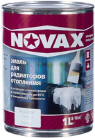 NOVAX термостойкая алкидная эмаль для радиаторов белая полуглянцевая (1л)