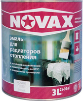 NOVAX термостойкая алкидная эмаль для радиаторов полуглянцевая (3л)