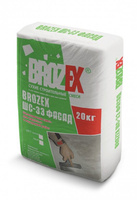 Шпаклевка цементная серая Brozex ШС-33 Фасад 20 кг 1 уп 56 шт