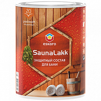 SaunaLakk, акриловый, полуматовый, 0,95 л