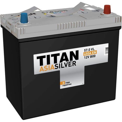 Аккумулятор TITAN ASIASILVER 57.0 VL B00