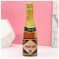 Гель для душа во флаконе шампанское "Удачи в Новом году!", 500 мл Чистое счастье