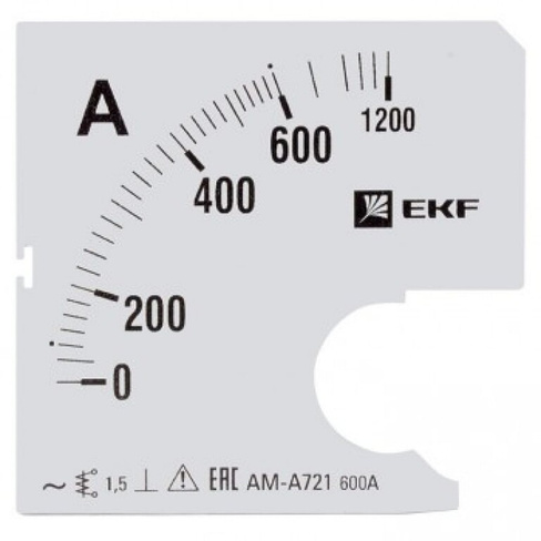 Сменная шкала для A721 EKF 600/5А-1,5 PROxima