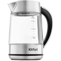 Чайник электрический KitFort KT-690, 2200Вт, прозрачный