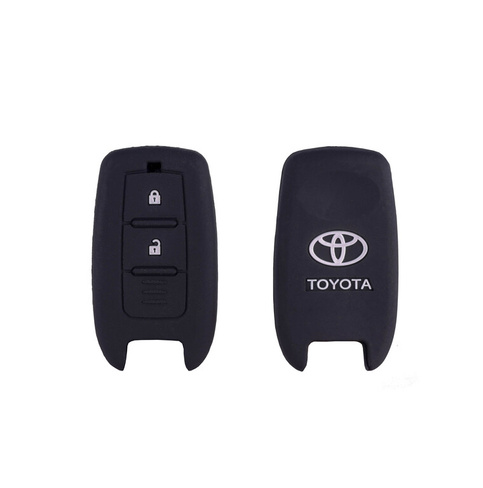 Чехол резиновый для смарт-ключа Toyota VG, 3 кнопки (чёрный)