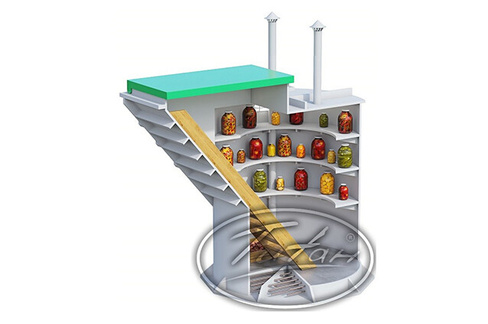 Погреб укомплектованный Титан Круглый Агроном