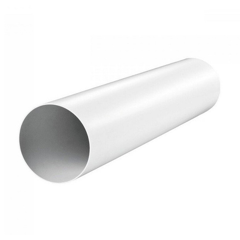 Воздуховод вентиляционый пластик, диаметр 125 мм, круглый, 2 м, ERA, 12.5ВП2