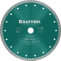 KRAFTOOL Turbo, 230 мм, (22.2 мм, 10 х 2.8 мм), сегментированный алмазный диск (36682-230)