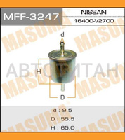 Фильтр топливный высокого давления FC-236/948 "MASUMA"