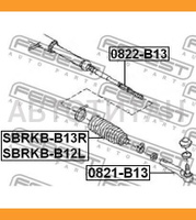 Пыльник рулевой рейки SUBARU IMPREZA G11 2000.02-2007.04 [JP] | Febest SBRK