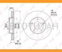 Диск тормозной | перед прав/лев | Mazda 3(BK/L) 14-2.2D 03- / 5(CR/W) 1.8-2
