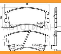Колодки тормозные дисковые | перед | Mazda Atenza GG3S,GY3W 23Z 02- | jFBK