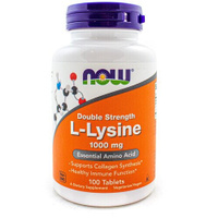 Лизин NOW FOODS L-Lysine 1000 мг 100 таблеток, нейтральный