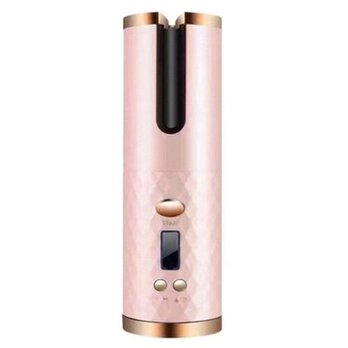 Автоматическая плойка для завивки волос с ЖК-дисплеем (розовый) МаркетШоп