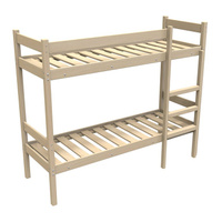 Кровать двухъярусная из дерева — КД/2-190/70 для рабочих Мебель Грин