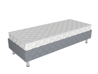 Комплект Spring box СБ-200/90 серый с матрасом "ПРЕСТИЖ" кровать для гостиницы Регион-Металл