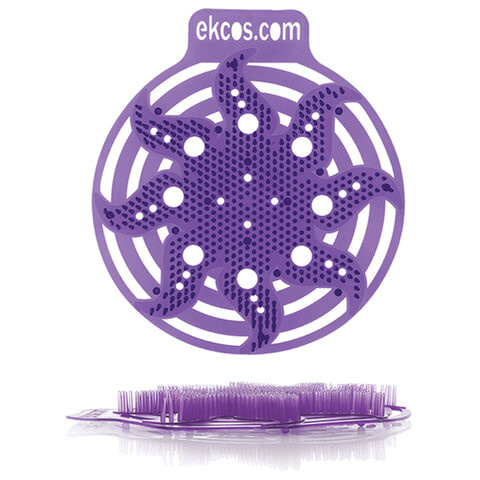 Коврики-вставки для писсуара ЭКОС POWER-SCREEN на 30 дней каждый Комплект 2 шт. аромат Ягода цвет пурпурный PW