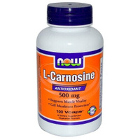 Аминокислота NOW L-Carnosine 500 mg, без вкуса, 100 шт.