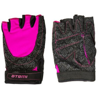 Перчатки ATEMI AFG06 M черный/розовый